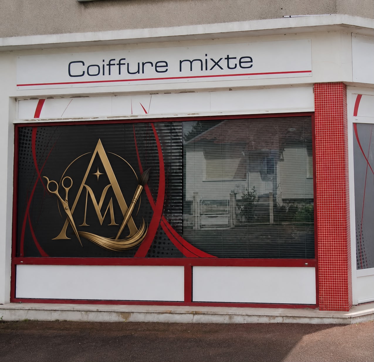 Devanture Coiffure mixte